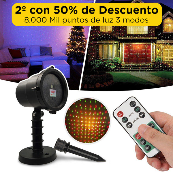 Proyector De Luces Automático - Luz Navideña